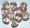 10 21x13mm Acrylic Champagne Triangle Nuggets